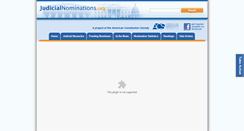 Desktop Screenshot of judicialnominations.org