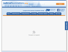 Tablet Screenshot of judicialnominations.org